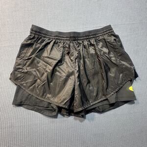 Nike Icon Clash Tempo Luxe Women's Mid-Rise Shorts Sz L Black Brand New